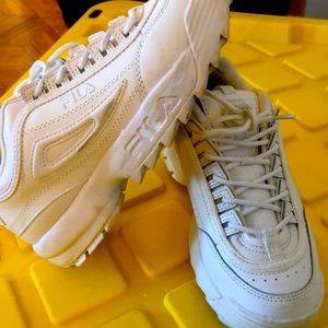 Fila White Sneakers size 7